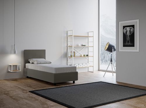 Lit Simple Similicuir Gris Amy 80x190 Cm 8 Lit simple similicuir gris Amy 80x190 cm - Photo n°2; ?>