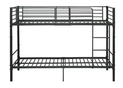 Lit superposé en métal Baroka 90x200 cm - Pratique et solide - Photo n°3; ?>