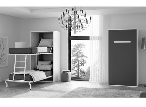 Lit superposé escamotable haut de gamme Verkali 90x190 cm - Photo n°3; ?>