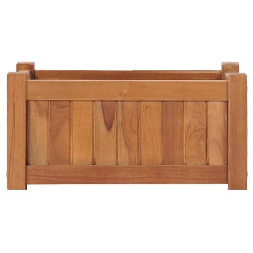 Jardinière 50x25x25 cm Bois de teck solide - Photo n°3; ?>