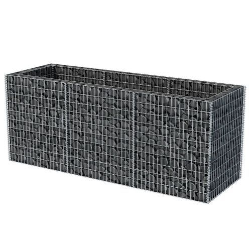 Jardinière à gabion Acier 270x90x100 cm - Photo n°3; ?>