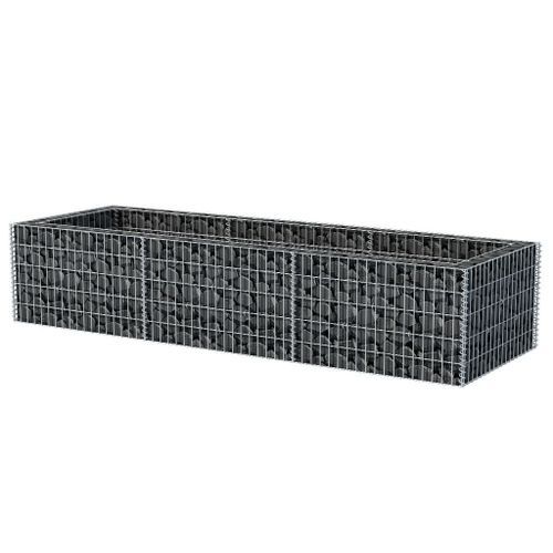 Jardinière à gabion Acier 270x90x50 cm - Photo n°3; ?>