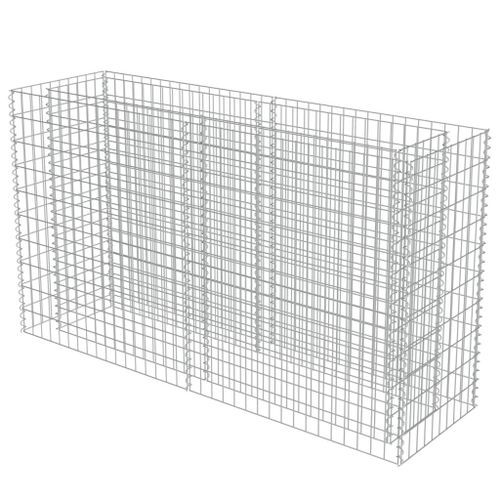 Jardinière à gabion Acier galvanisé 180x50x100 cm - Photo n°2; ?>