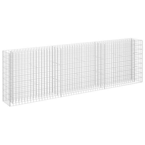 Lit surélevé à gabion Acier galvanisé 270x30x90 cm - Photo n°2; ?>