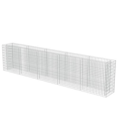 Jardinière à gabion Acier galvanisé 450x50x100 cm - Photo n°2; ?>