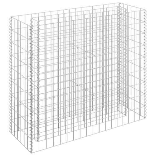 Jardinière à gabion Acier galvanisé 90x30x90 cm - Photo n°2; ?>