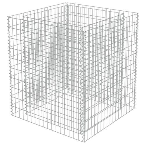 Jardinière à gabion Acier galvanisé 90x90x100 cm - Photo n°2; ?>