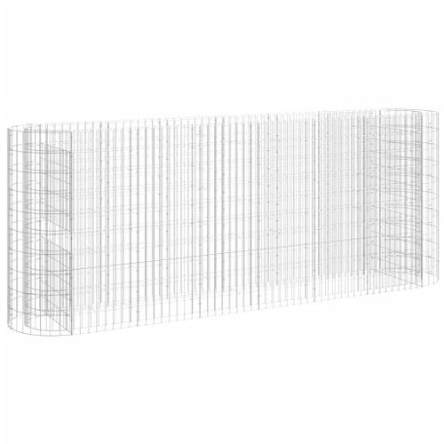 Lit surélevé à gabion Fer galvanisé 260x50x100 cm - Photo n°2; ?>