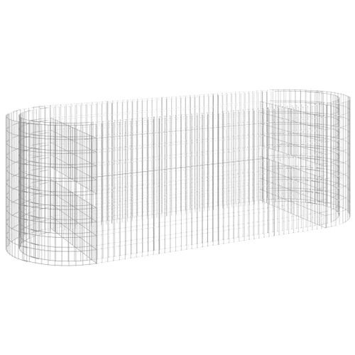 Lit surélevé à gabion Fer galvanisé 300x100x100 cm - Photo n°2; ?>