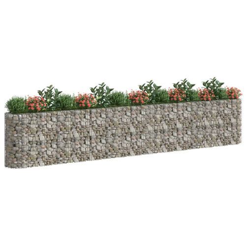 Lit surélevé à gabion Fer galvanisé 540x50x100 cm - Photo n°3; ?>