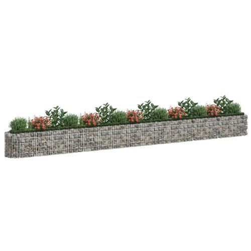 Jardinière à gabion Fer galvanisé 610x50x50 cm - Photo n°3; ?>