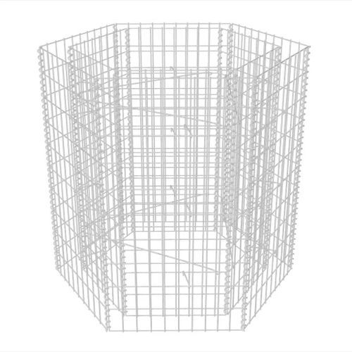 Jardinière à gabion hexagonale 100x90x100 cm - Photo n°2; ?>