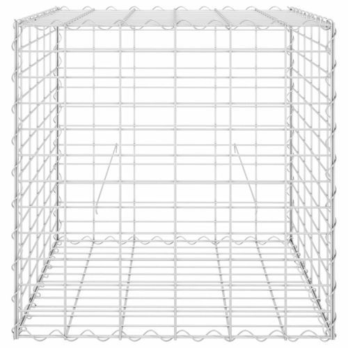 Jardinière cube à gabion Fil d'acier 60x60x60 cm - Photo n°3; ?>
