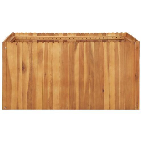 Jardinière 100x100x50 cm Bois massif d'acacia - Photo n°2; ?>