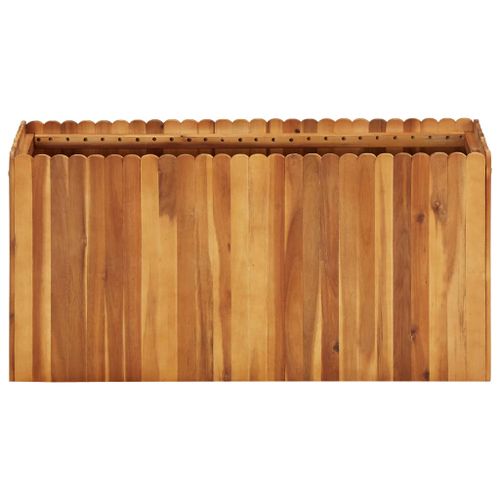 Lit surélevé de jardin 100x30x50 cm Bois massif d'acacia - Photo n°2; ?>