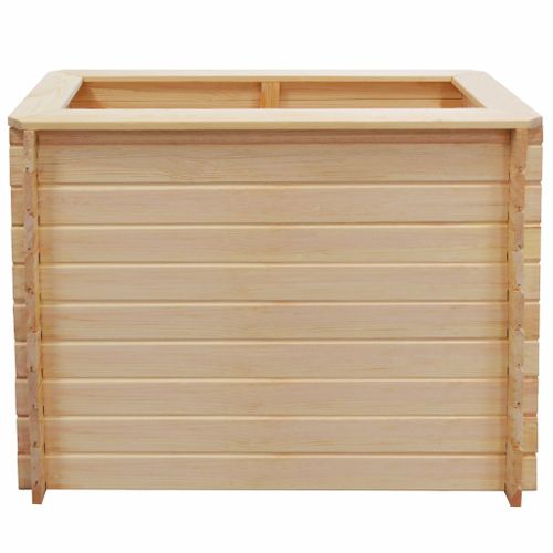 Lit surélevé de jardin 100x50x80 cm Bois de pin 19 mm - Photo n°2; ?>