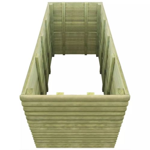 Lit surélevé de jardin 150x106x96 cm Bois de pin imprégné 19 mm - Photo n°3; ?>