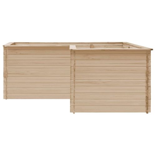 Lit surélevé de jardin 197x197x80 cm Bois de pin massif - Photo n°2; ?>