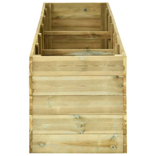 Lit surélevé de jardin 300x50x54 cm Bois de pin imprégné - Photo n°3; ?>