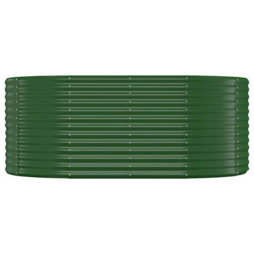 Lit surélevé de jardin Acier enduit de poudre 175x100x68cm Vert - Photo n°3; ?>