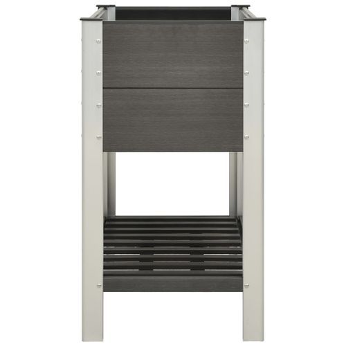 Lit Surélevé De Jardin Avec étagère 100x50x90 Cm WPC Gris 15 Lit surélevé de jardin avec étagère 100x50x90 cm WPC Gris - Photo n°3; ?>