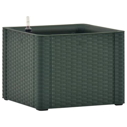 Lit surélevé de jardin avec système d'arrosage Vert 43x43x33 cm - Photo n°2; ?>