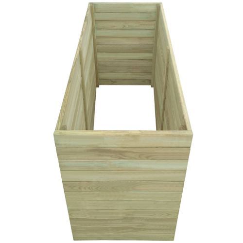 Lit surélevé de jardin Bois de pin imprégné 200x100x77 cm - Photo n°2; ?>