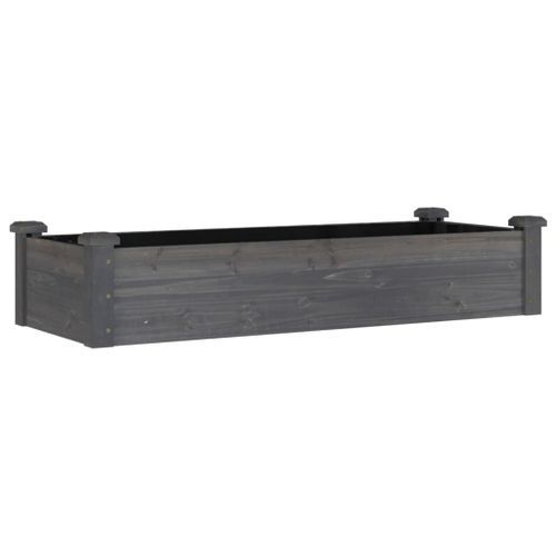 Lit surélevé de jardin doublure 120x45x25 cm bois massif sapin - Photo n°2; ?>