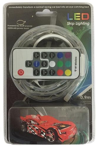 Lit voiture de course 90x200 cm bois noir Mira - Photo n°3; ?>