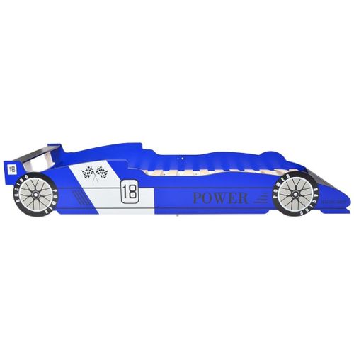 Lit voiture de course pour enfants 90 x 200 cm Bleu 2 - Photo n°3; ?>