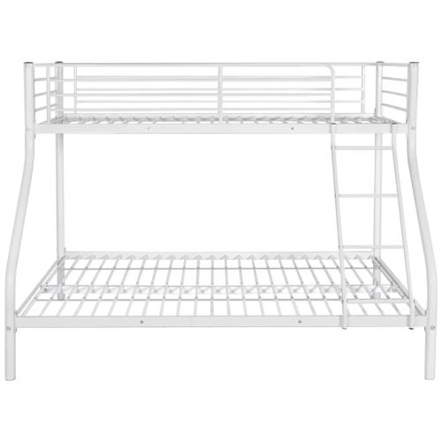 Lits superposés métal blanc 90 et 140x190cm Vito - Photo n°3; ?>