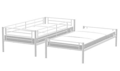 Lits superposés séparables métal Blanc Aliza 90x190 cm - Photo n°3; ?>