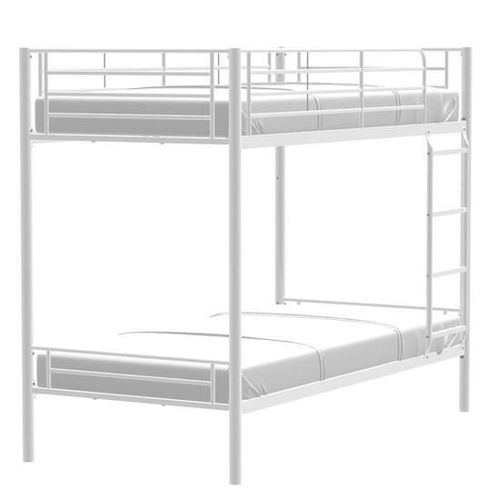 Lits superposés séparables métal Blanc Aliza 90x190 cm - Photo n°2; ?>