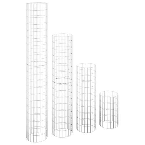 Lits surélevés à gabion circulaires 4 pcs Ø30x50/100/150/200 cm - Photo n°2; ?>