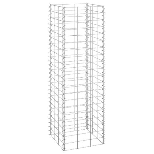 Lits surélevés en gabions 3 pcs 30x30x100 cm Fer - Photo n°3; ?>