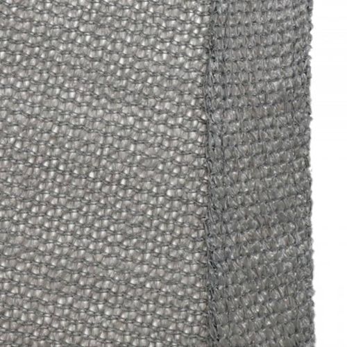 Livin'outdoor Tissu d'ombrage Iseo PEHD carré 3,6x3,6 m Gris - Photo n°3; ?>