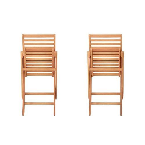 Lot De 2 Chaises De Jardin Pliantes En Eucalyptus FSC - 57 X 46,5 X 90 Cm 12 Lot de 2 chaises de jardin pliantes en eucalyptus FSC - 57 x 46,5 x 90 cm - Photo n°2; ?>