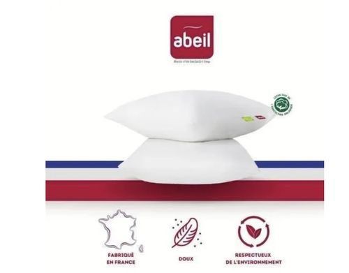 Lot de 2 oreillers bio confort 60x60 cm Abeil - Photo n°3; ?>