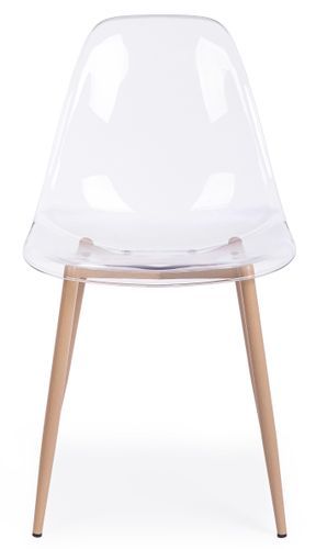 Lot de 4 chaises Mandy en polycarbonate transparent - Design moderne et épuré - Photo n°2; ?>