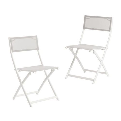 Lot De 6 Chaises Pliantes Alu Textilene 10 Lot de 6 chaises pliantes alu textilene - Photo n°2; ?>