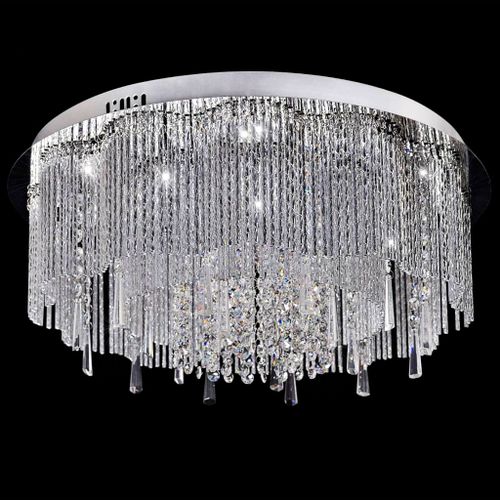 Lustre Plafonnier LED en cristal Diamètre de 55 cm - Photo n°3; ?>