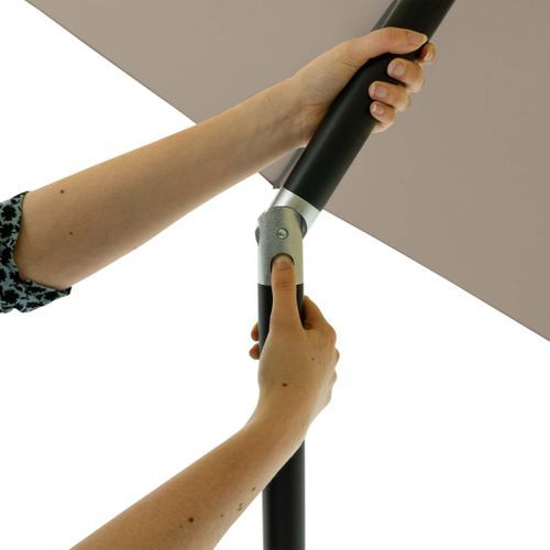 Madison Parasol Elba 300 cm gris - Photo n°3; ?>