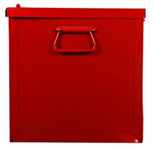 Malle de rangement avec plateau amovible métal rouge Bricodis - Photo n°2; ?>