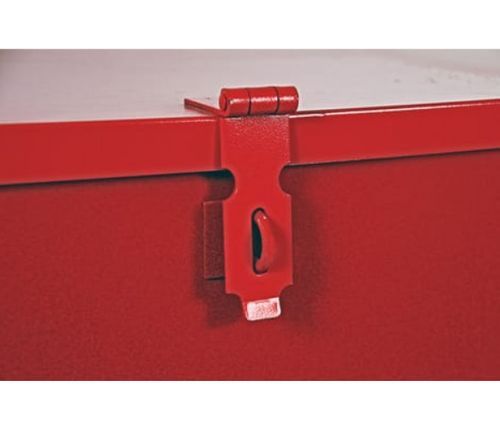 Malle de rangement avec plateau amovible métal rouge Bricodis - Photo n°3; ?>