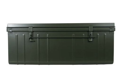 Malle de rangement en métal Habitat L 100 x H 39 x P 55 cm - Capacité 175 litres - Photo n°2; ?>