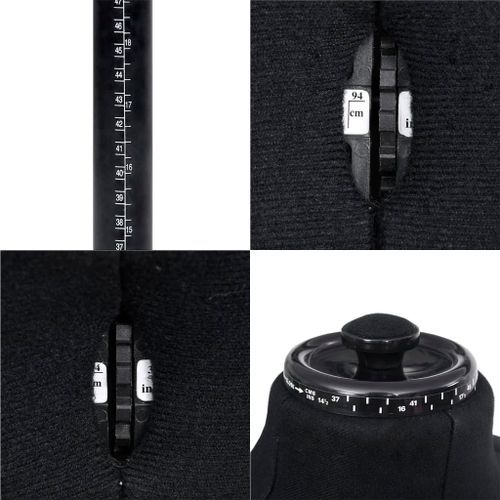 Mannequin de couture ajustable pour homme Noir Taille 37-45 - Photo n°2; ?>