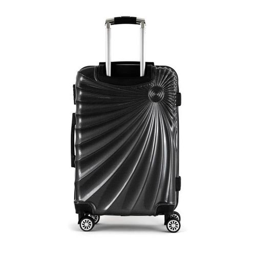 MANOUKIAN Set de 3 Valises Rigides 8 Roues Noir - Photo n°3; ?>
