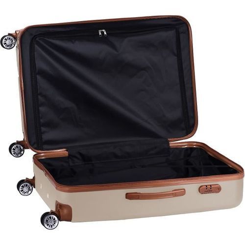 MANOUKIAN Valise Chariot ABS 4 Roues 72 cm Champagne - Photo n°2; ?>