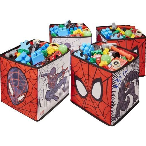 MARVEL - Lot de 4 cubes de rangement et décoratifs Spiderman - Photo n°2; ?>