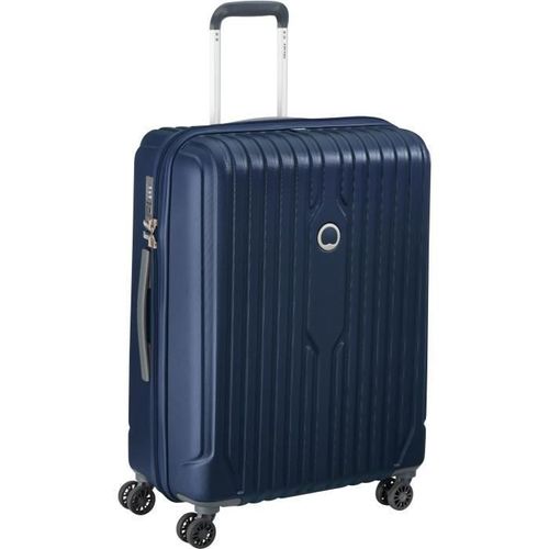 MASERU Valise Trolley 66 Cm 4 Roues TSA + ZST Bleu Jean - Photo n°2; ?>